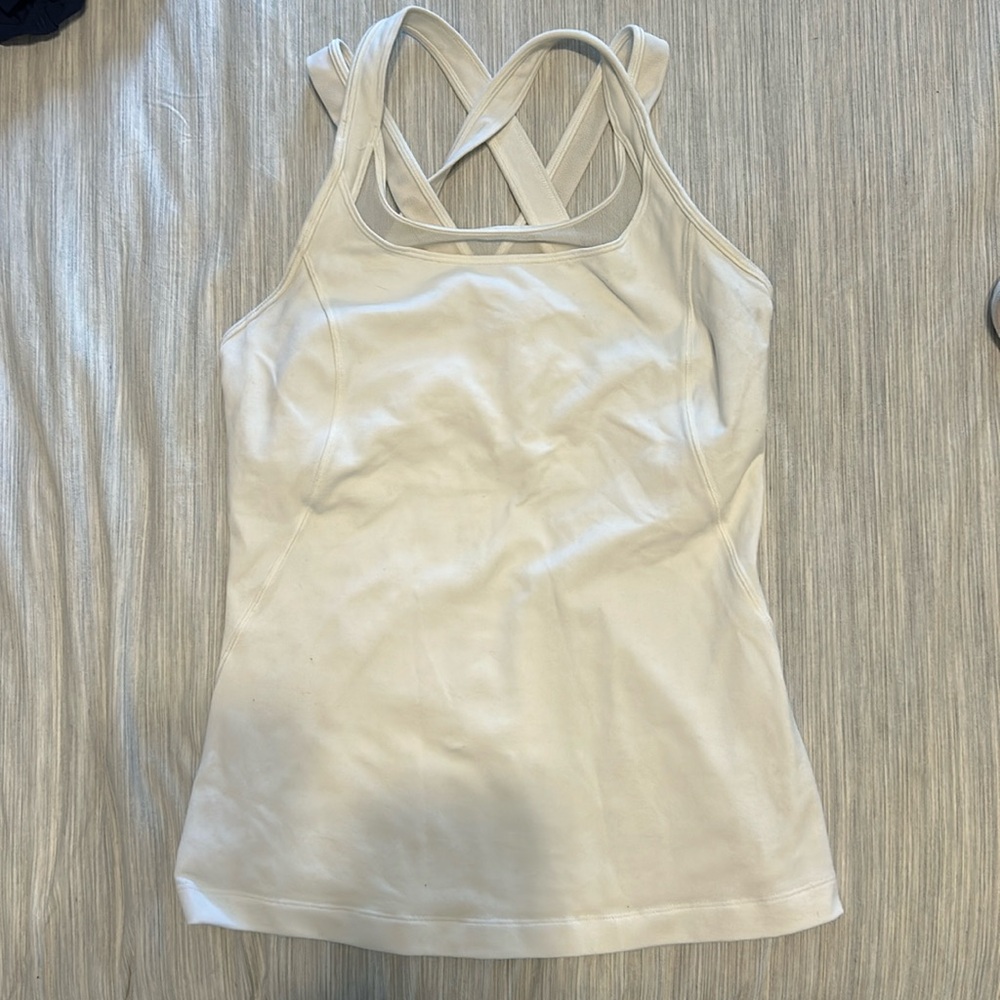 Like new Lululemon tank size 6 white